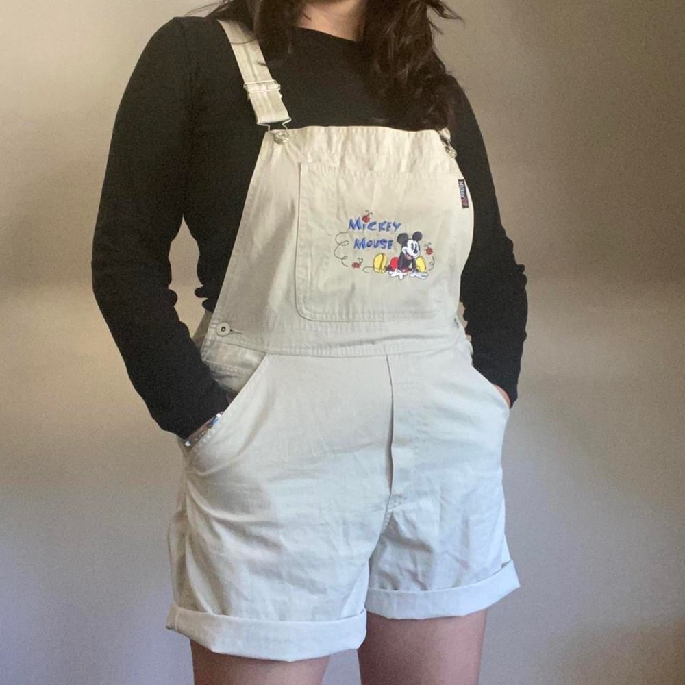 Vintage Disney Khaki Shortalls